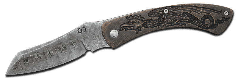 Friction Folder (hand-carved bronze)