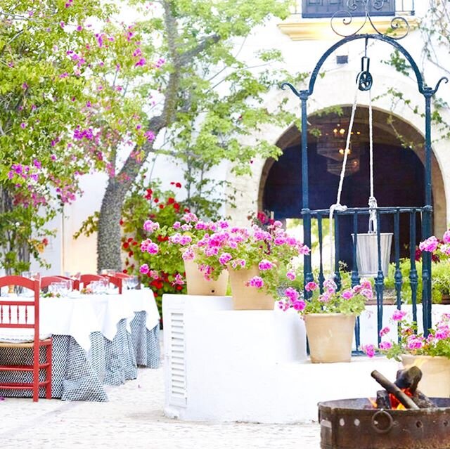 In the Andalusian countryside, 45 minutes South of Seville, you can find the peaceful finca Hacienda de San Rafael. The hotel has a rustic charm, featuring whitewashed walls and a bougainvillea-filled courtyard for a dining under the stars. The 11 ro