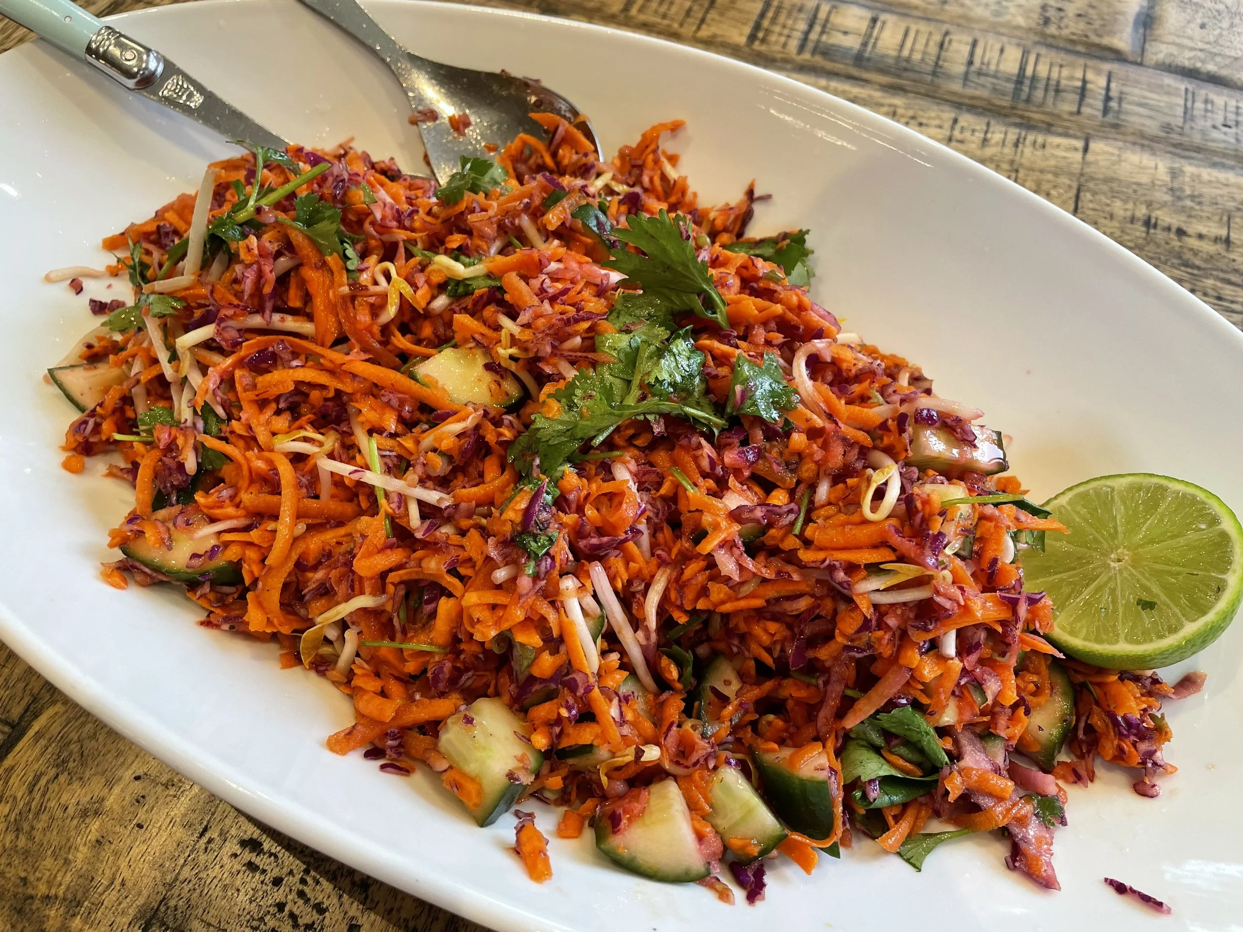 Bright and zesty coriander summer salad
