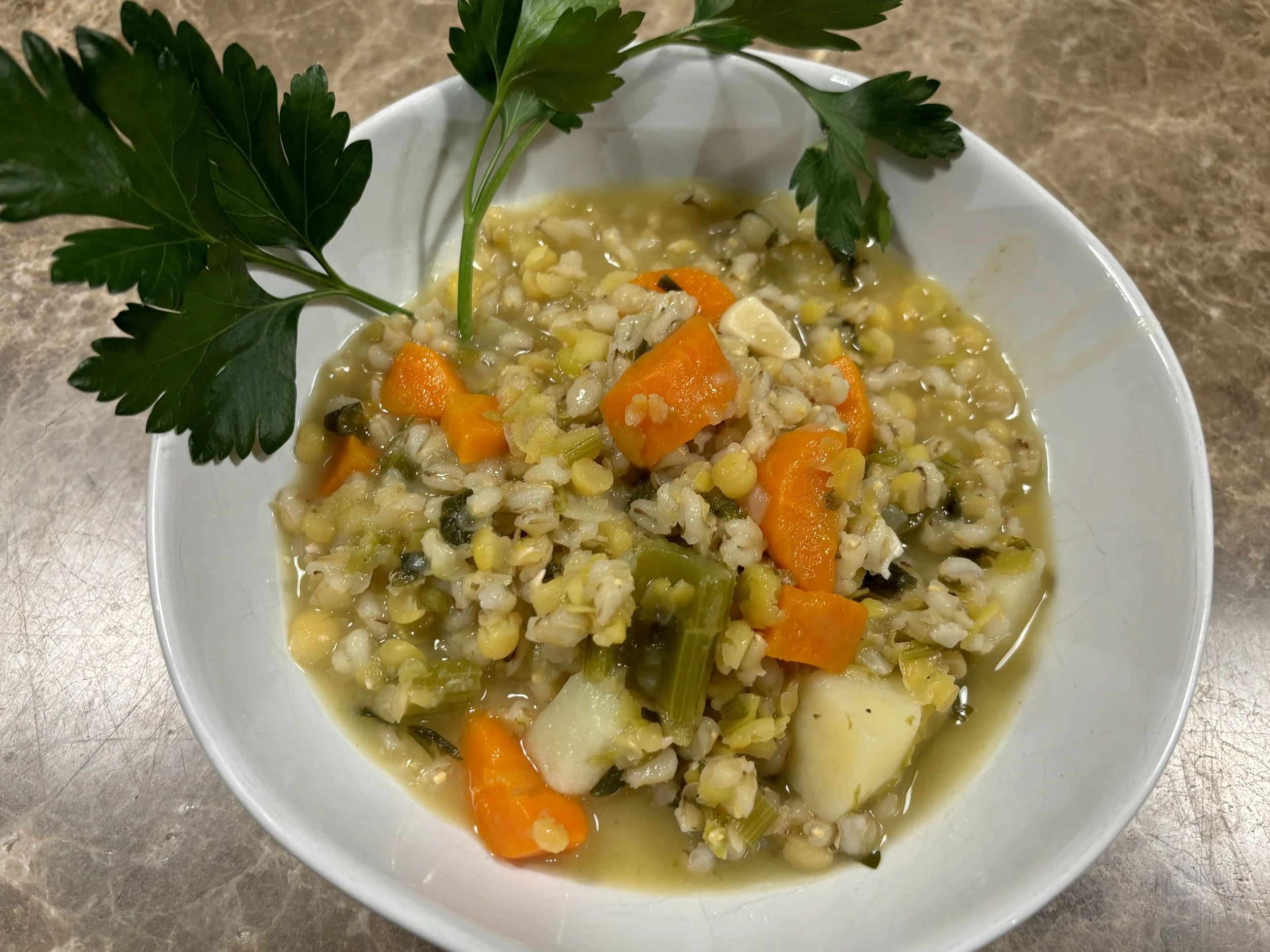 Barley, Lentil and Vegetable Soup