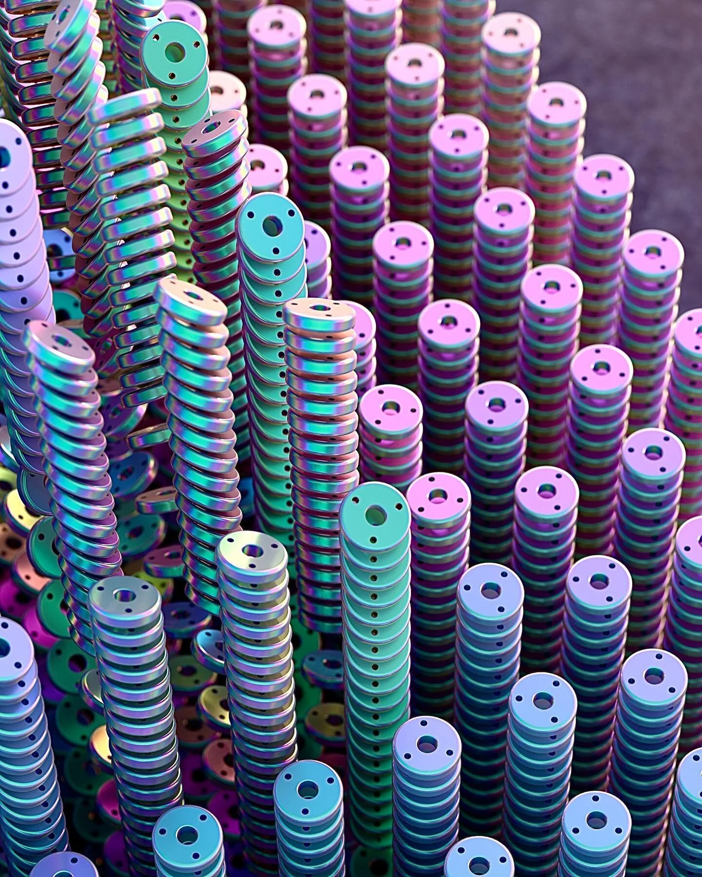 20200124
Ambient magnetic field

#octanerender #otoy #c4d #octane #maxonc4d #cinema4d #maxon #abstract #3d #3ddesign #noise #cgshortcuts #3drender #digitalart #instaart #3dart #abstractart #cgi #xuxoe #color