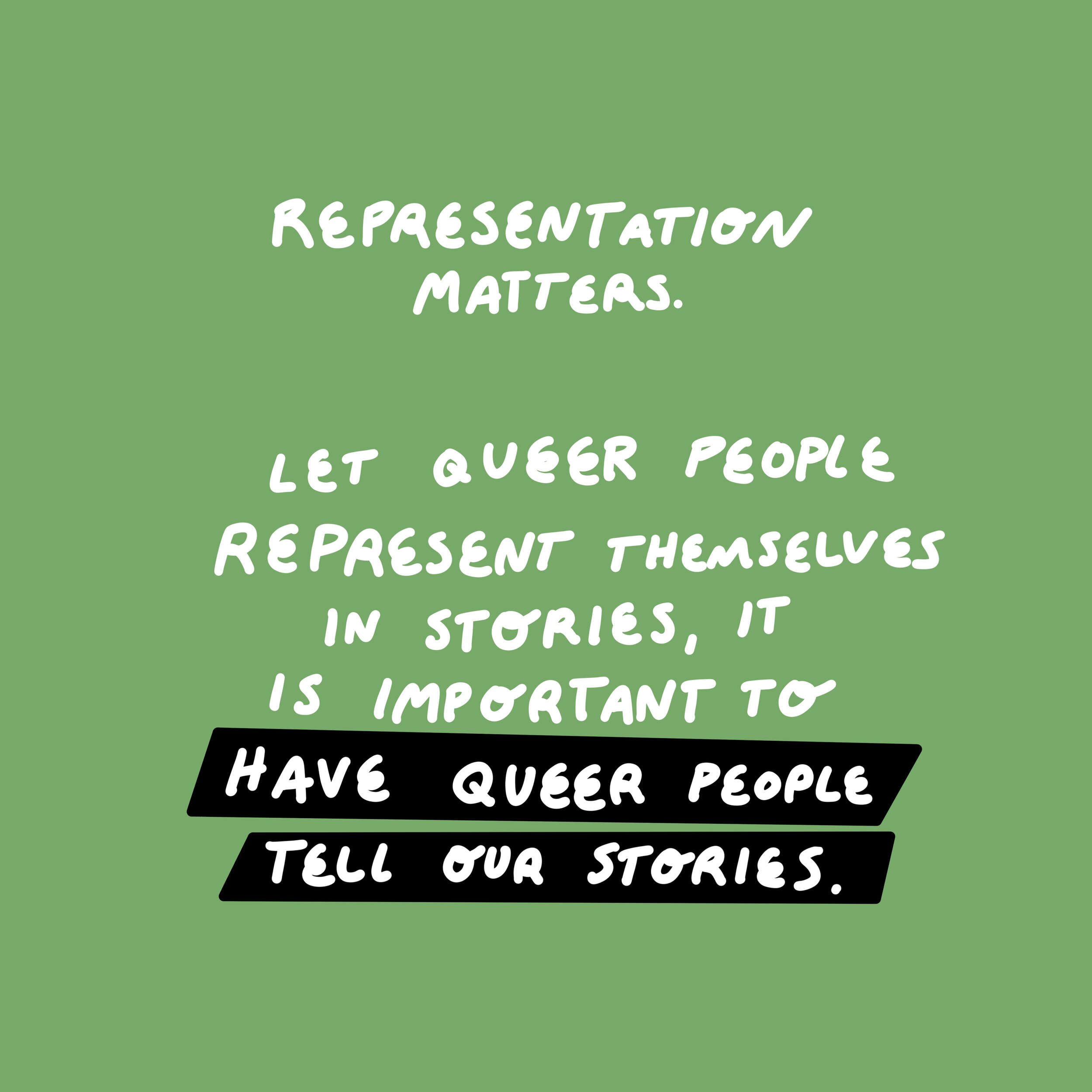 Queer Storytelling.