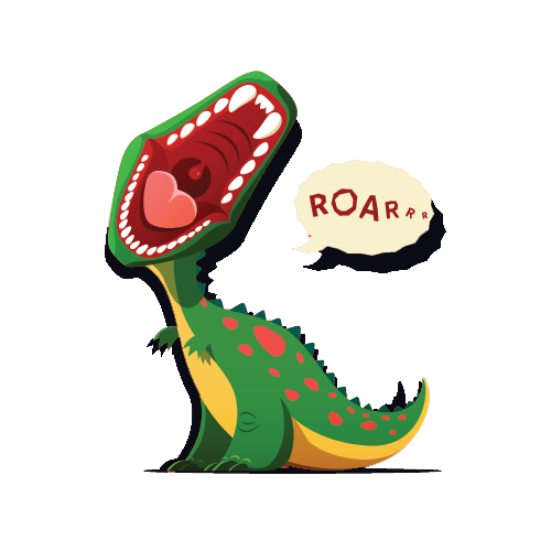 Dinosaur Chase Zoom Virtual Background on Make a GIF