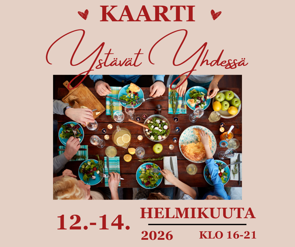 Ystävät yhdessä -illallinen 12.-14.2.