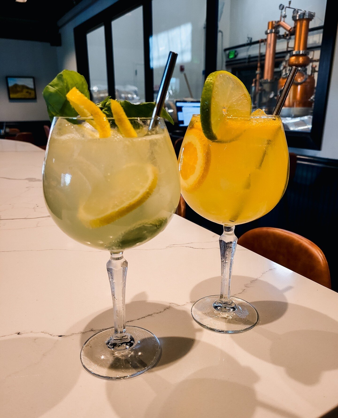 What a handsome couple! Our Floral and Tropical Gin &amp; Tonics are a great pair.⁠
⁠
Open today 5pm-10pm.