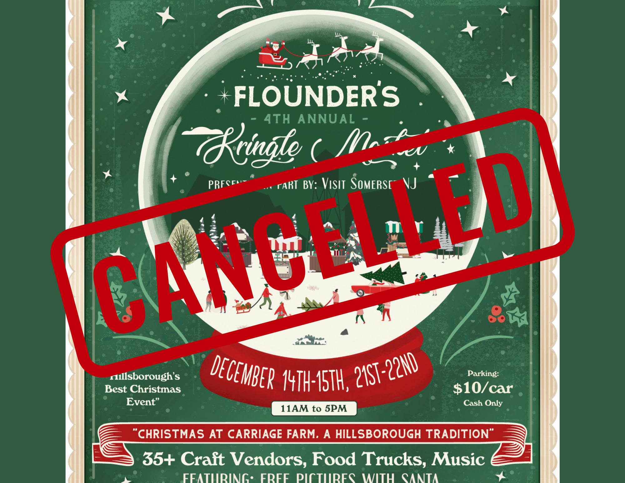 Kringle Market Cancelled Today