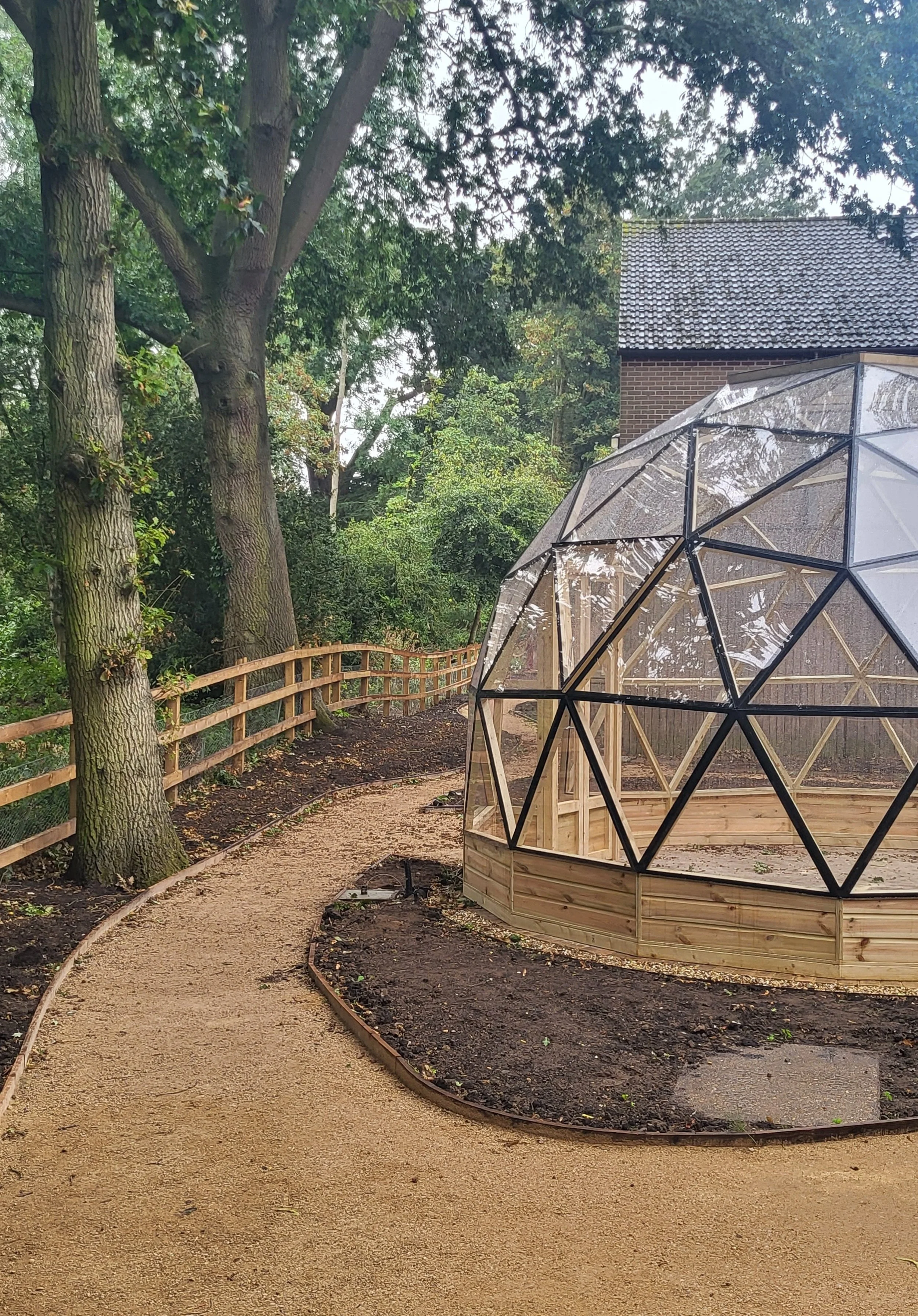 NHS Therapy Garden Greenhouse