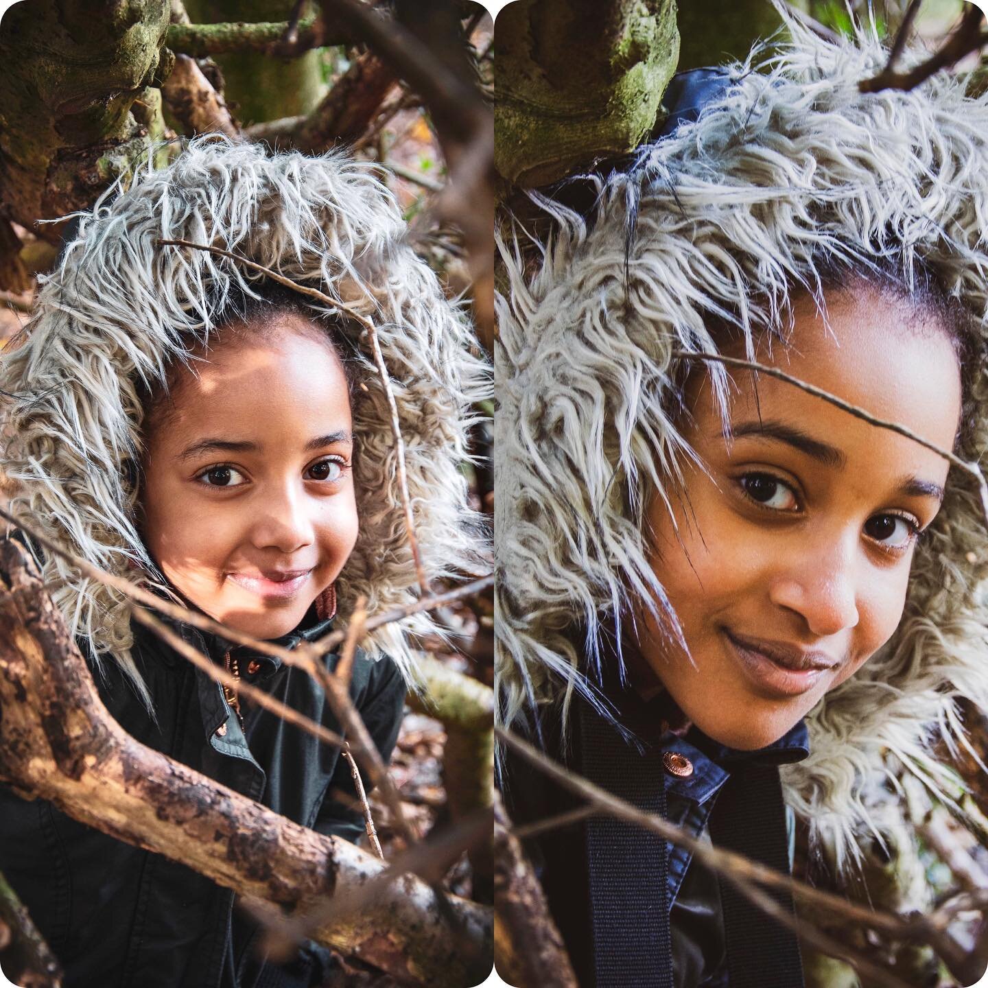 Eyes-eyes-baby! 
Doppelg&auml;nger moments when both look like twins 👯&zwj;♀️ 
#twinningiswinning #sistersquad #daughtermom #winteriscoming #britishwinter