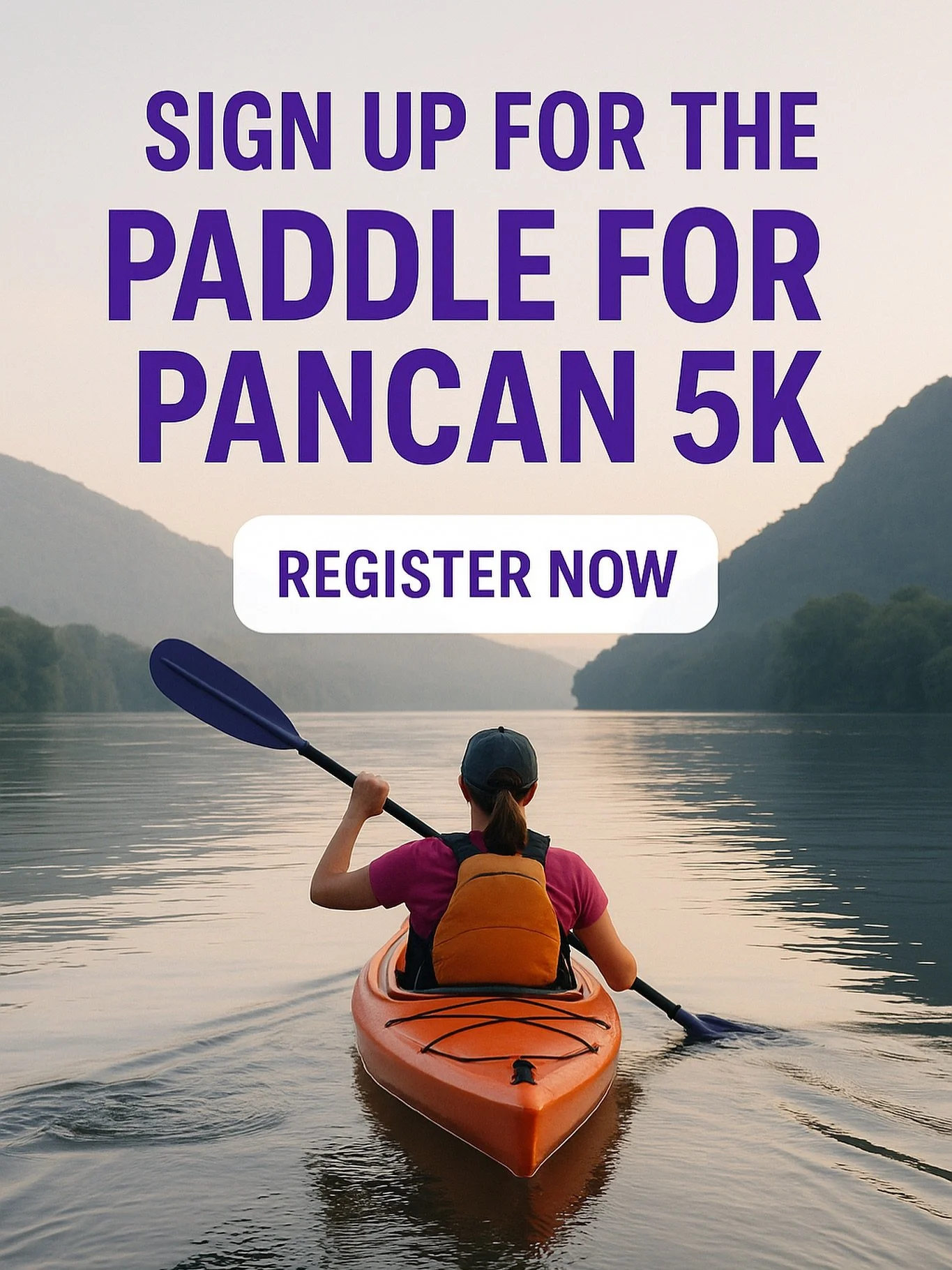 🚨 Only 39 Days Left! 🚣&zwj;♀️
The countdown is ON for the Paddle for PanCAN 5K and we need YOU on the water💜
Join us for a powerful 5K kayak &amp; paddleboard race through the stunning Tennessee River Gorge, all to raise awareness and funds for @p