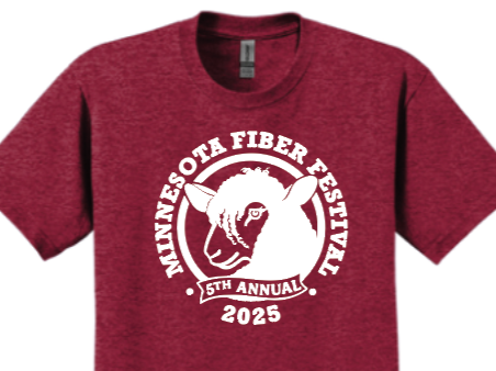 2025 5th Anniversary Commemorative T-Shirt in Maroon