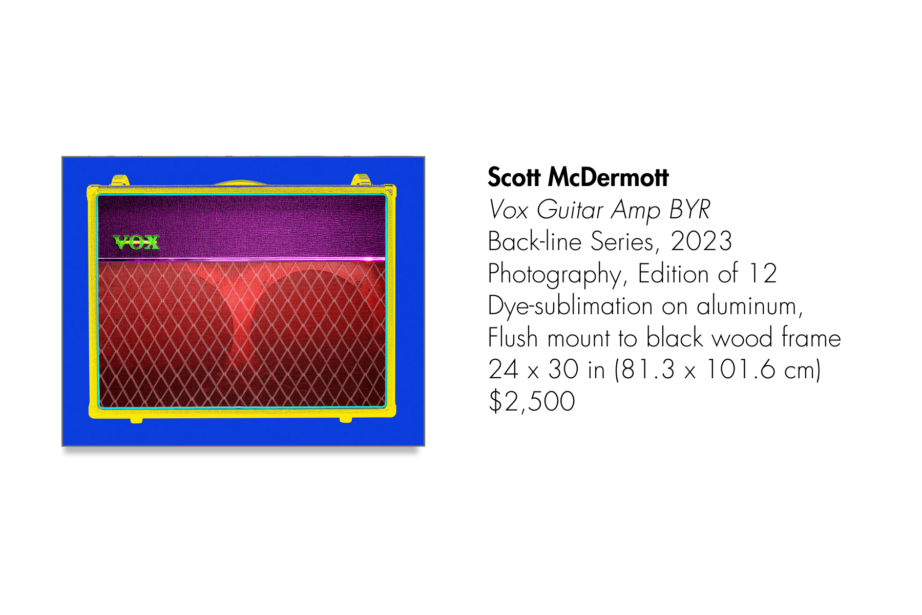 Colorful artistic depiction of a Vox guitar amplifier