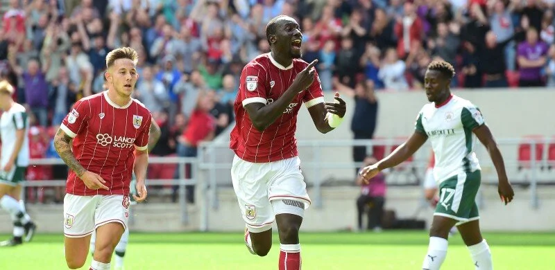 Famara Diedhiou scores for Bristol City on his birthday
