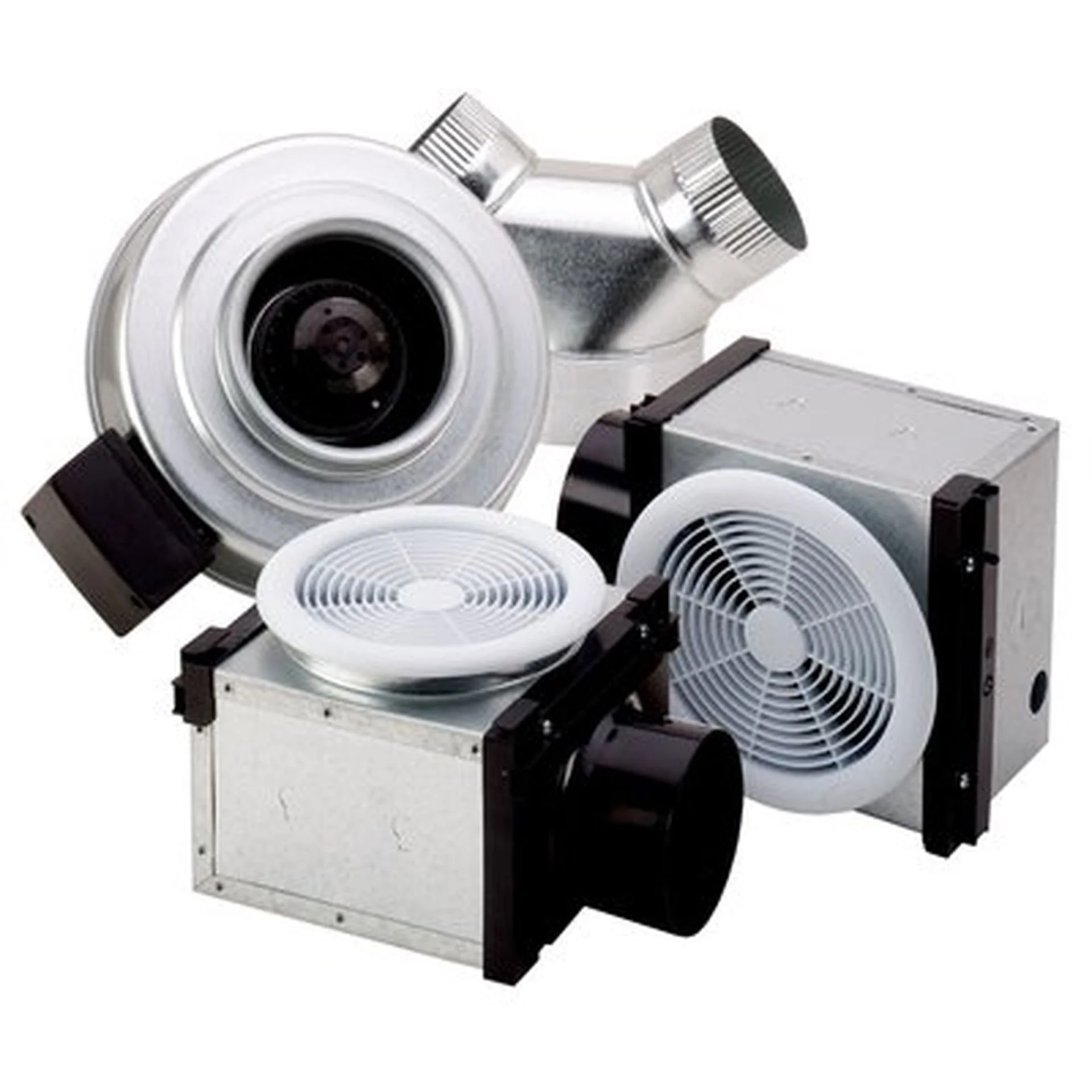 PB Remote Exhaust Fans for Single or Multiple Locations, with or without LED Lights
