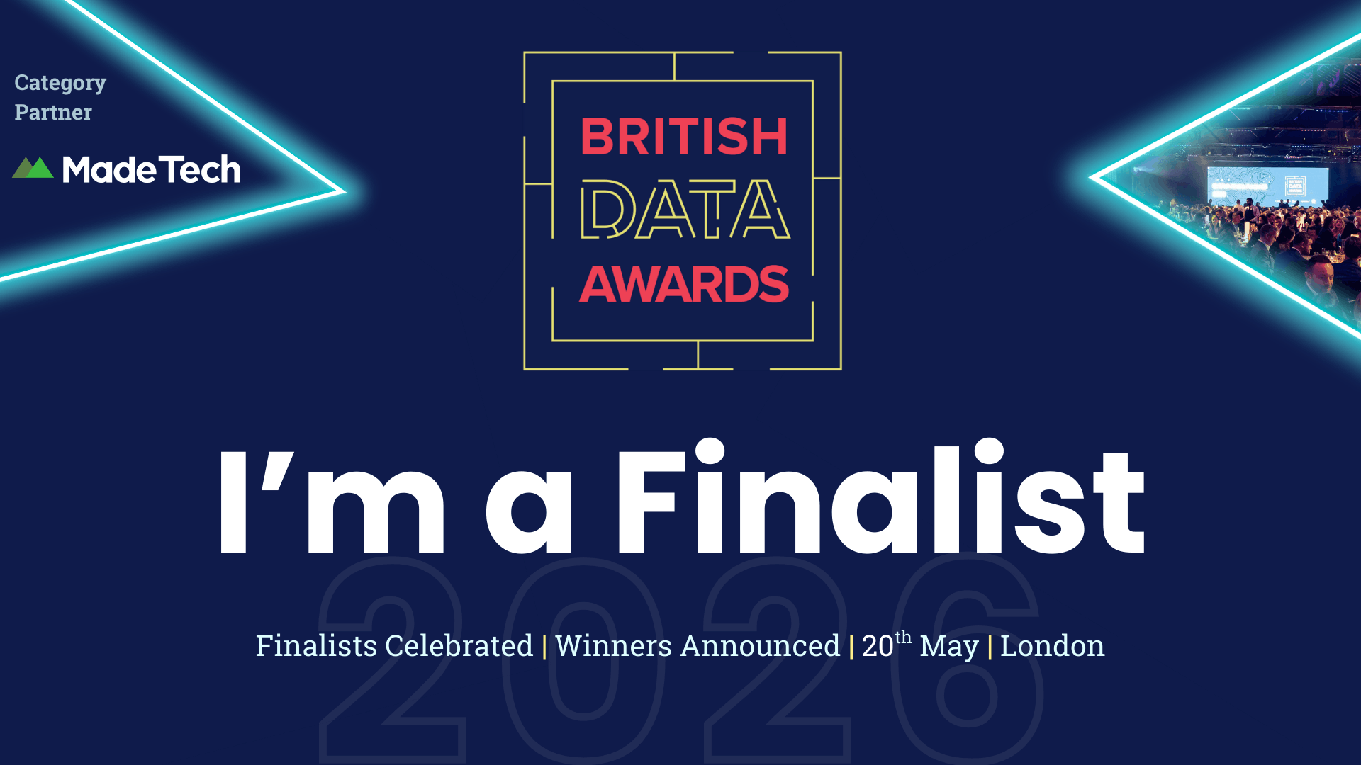 NORTH PEAK IS A FINALIST IN TWO CATEGORIES AT BRITISH DATA AWARDS