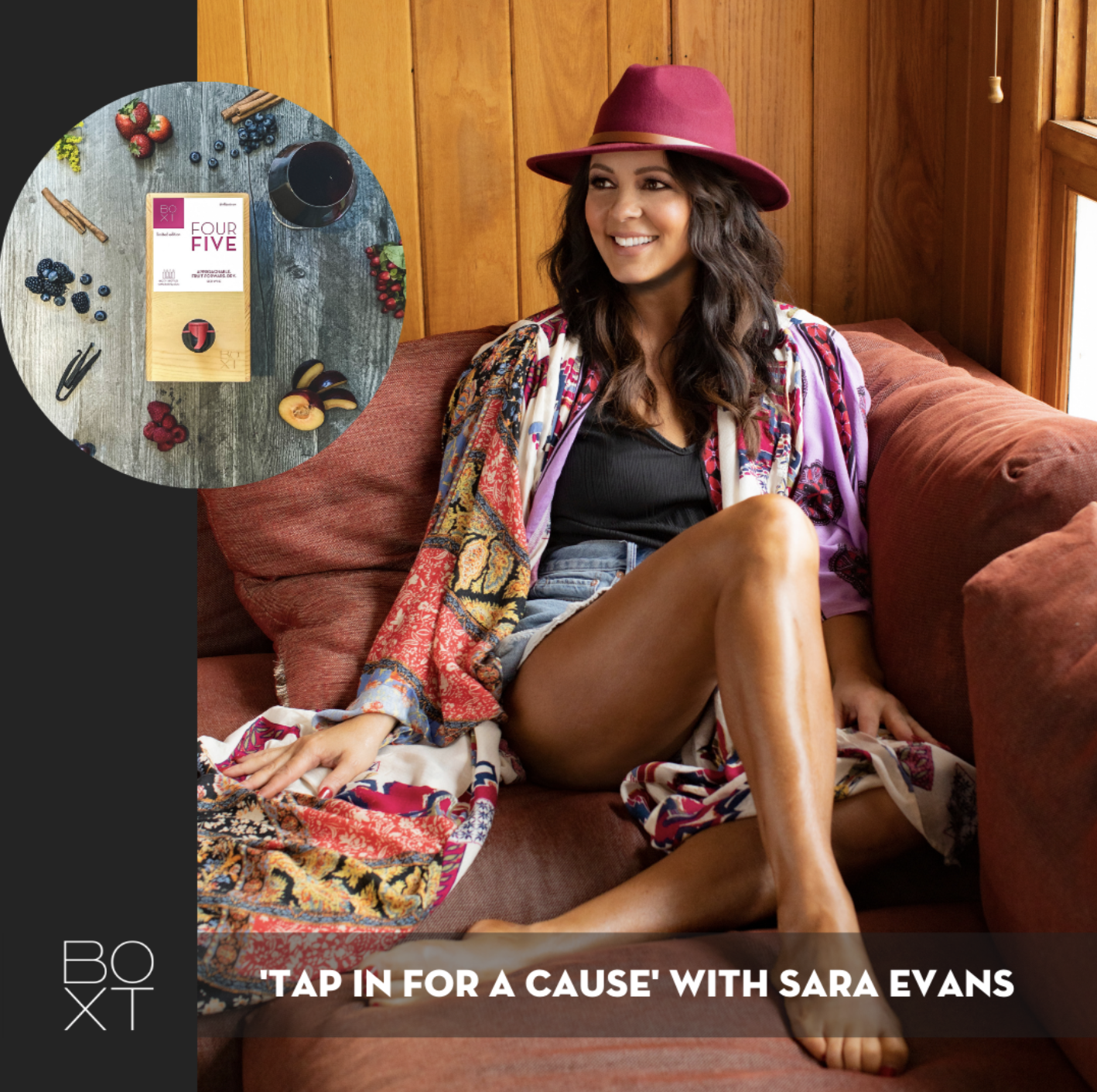Sara Evans x BOXT "Tap In For A Cause"