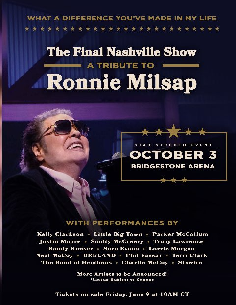 Sara Evans to play at Ronnie Milsap’s Final Nashville Show This Fall