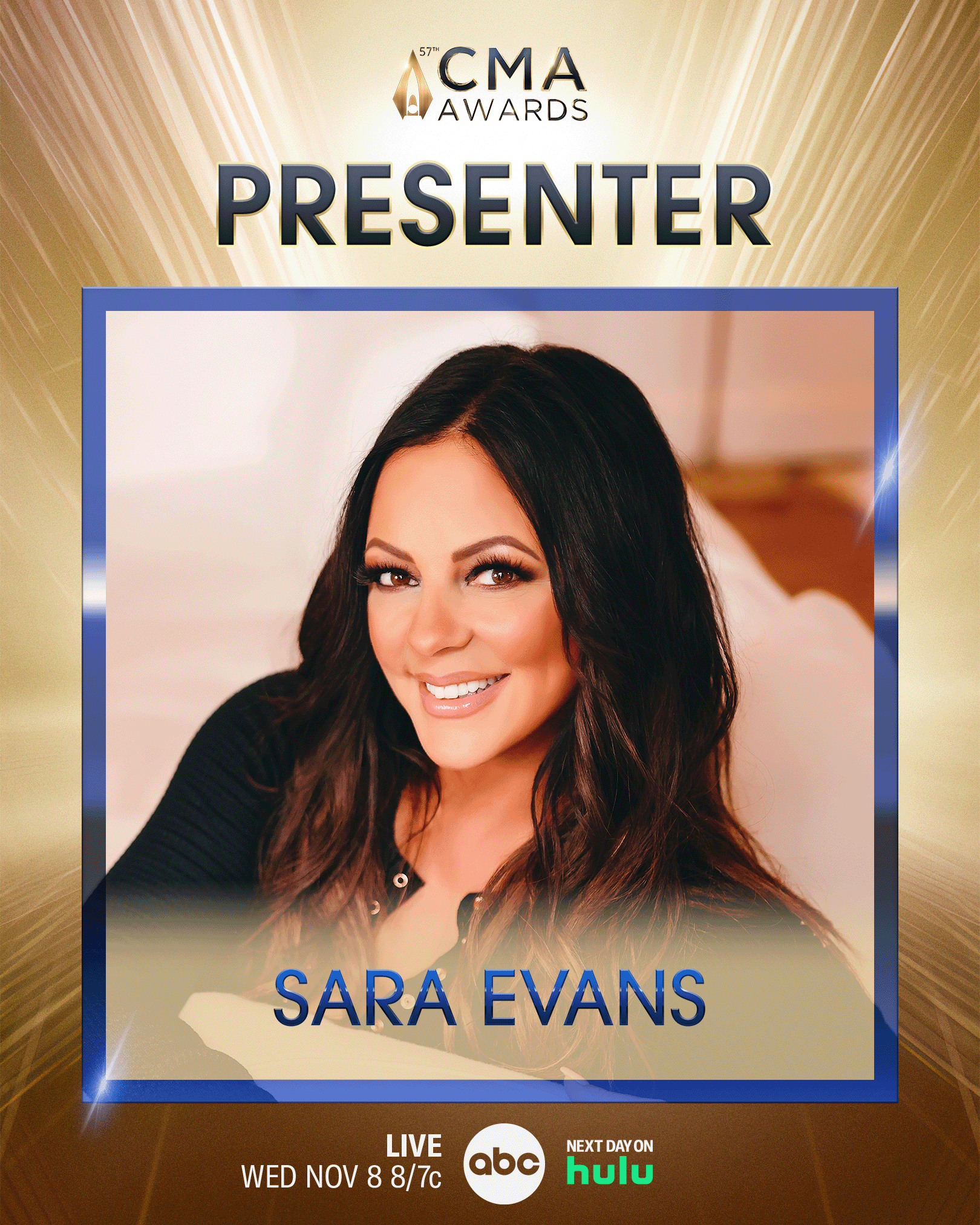 Sara Evans Among Presenters for 57th Annual CMA Awards