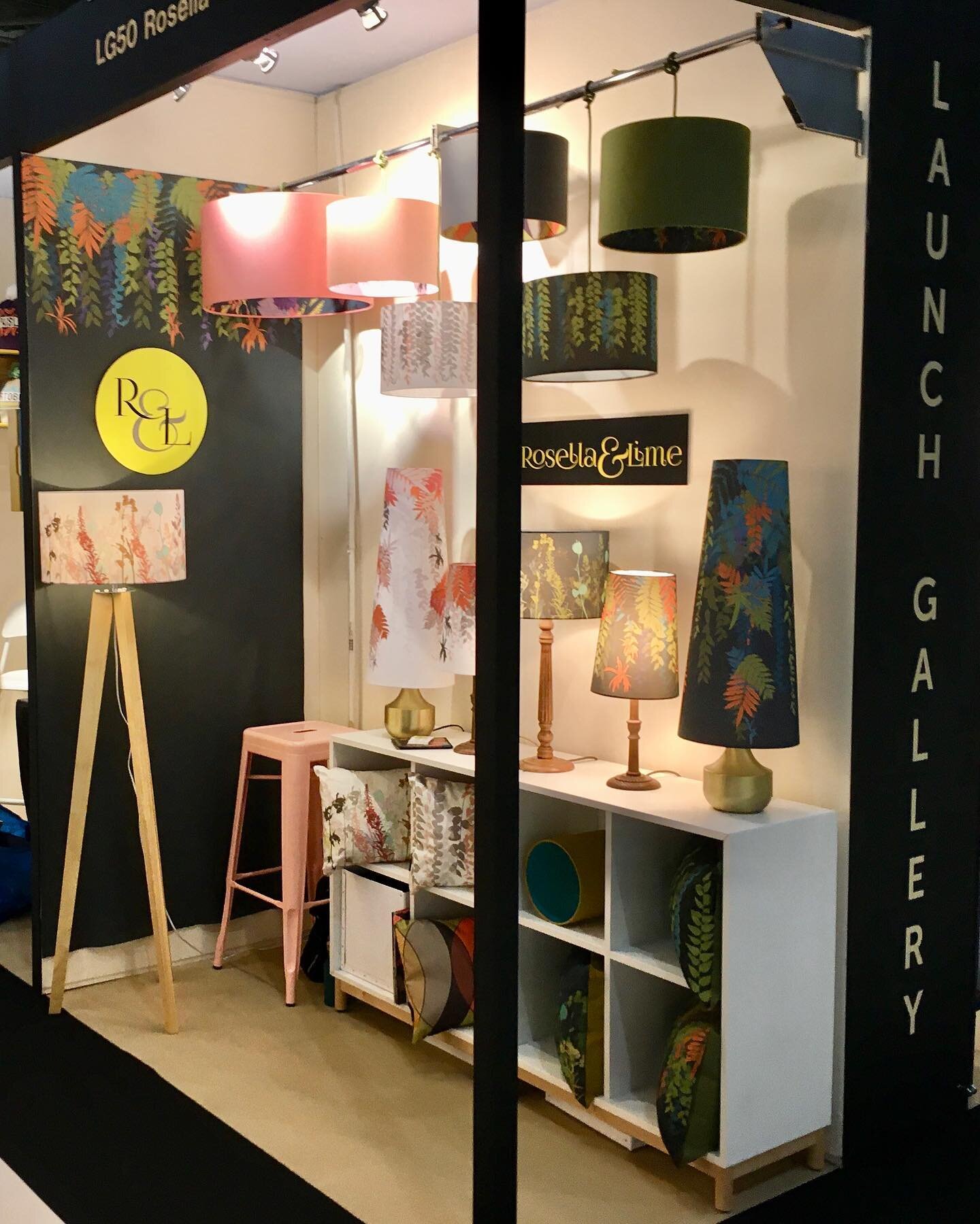 Doors are open @scotlandstradefair The lampshades and I are on stand LG50 (with a strong coffee 😀)
.
#scotlandstradefair #lampshade #madeinscotland #handmade