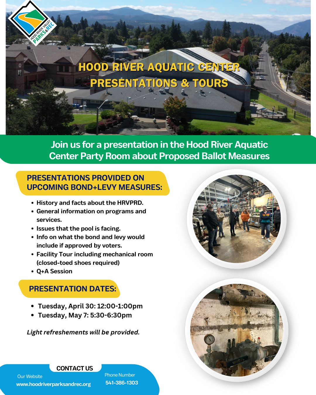 Additional Presentations Offered on Proposed Bond and Levy Measures