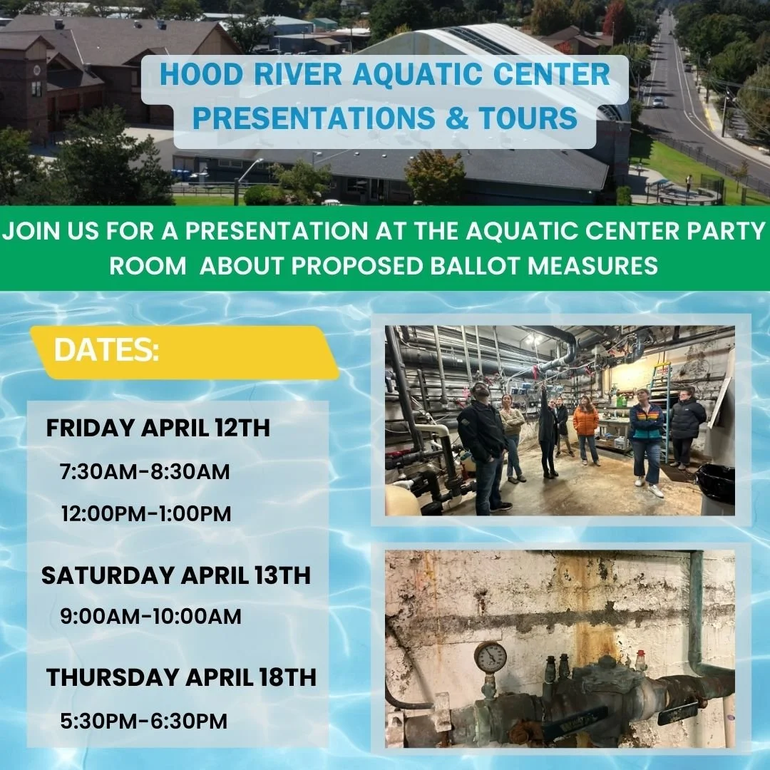 Proposed Bond + Levy Presentations &amp; Aquatic Center Tours