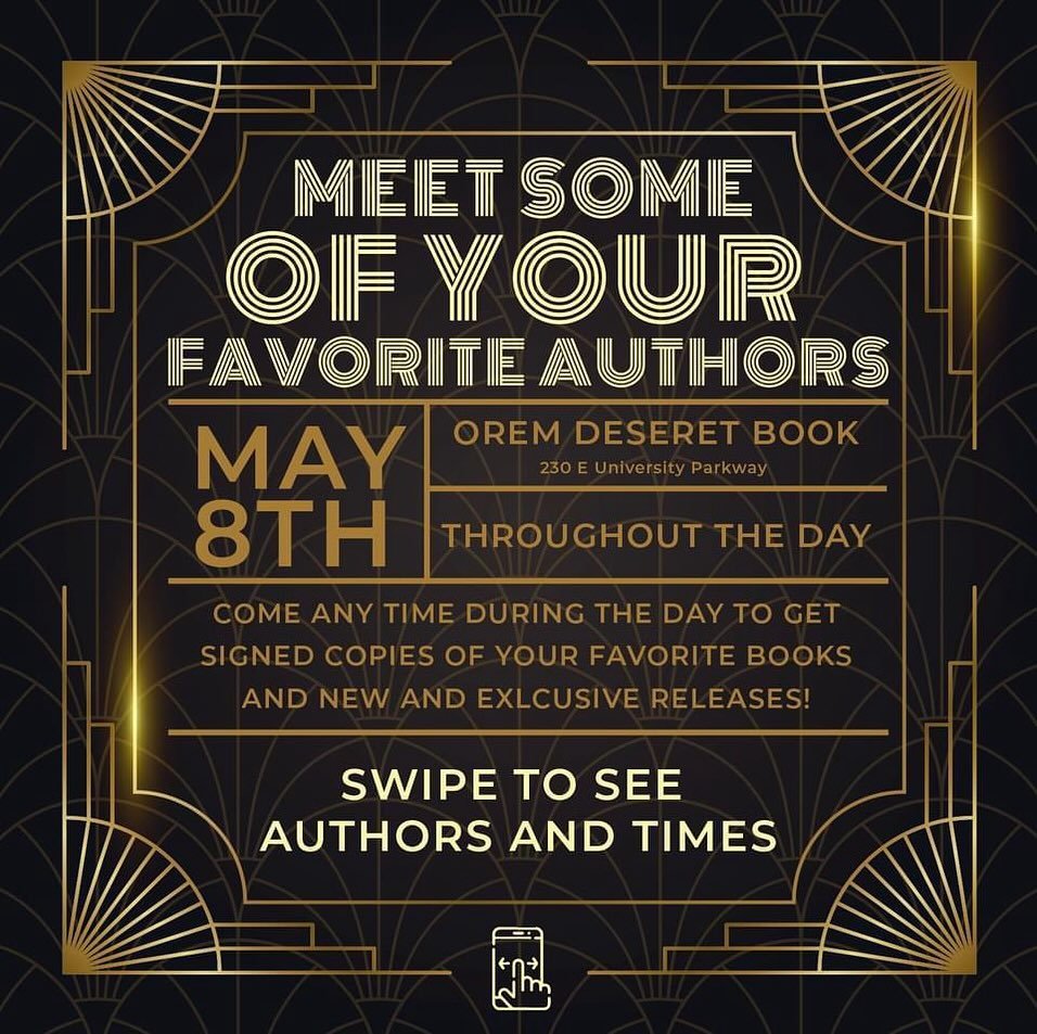 Y&rsquo;all, the fun times in Orem are about to go down! An entire day of fabulous authors in one place? UNREAL! I mean, they&rsquo;ve got me joining them, but you can get over that, right? Come see the crew! #booksigning #massauthors #awesomeness @s