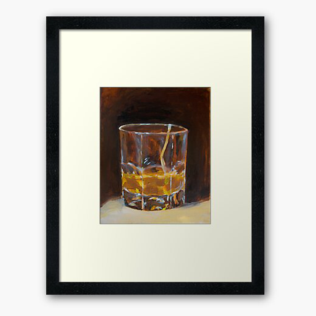 whiskey art, Whiskey glass artwork, Bar themed wall decor, Classic cocktail poster, Whiskey on the rocks wall art, Whiskey painting, Refreshing drink art print, Relaxing drink décor