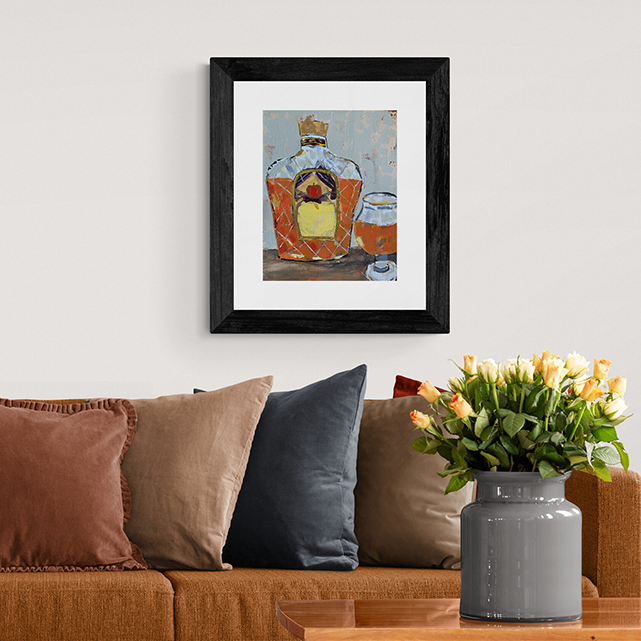Crown Royal whiskey art print, Whiskey bottle artwork, Liquor themed wall decor, Whiskey themed poster, Distillery wall art, Crown Royal painting, Regal whiskey decor