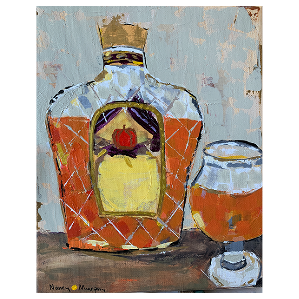 Crown Royal whiskey art print, Whiskey bottle artwork, Liquor themed wall decor, Whiskey themed poster, Distillery wall art, Crown Royal painting, Regal whiskey decor