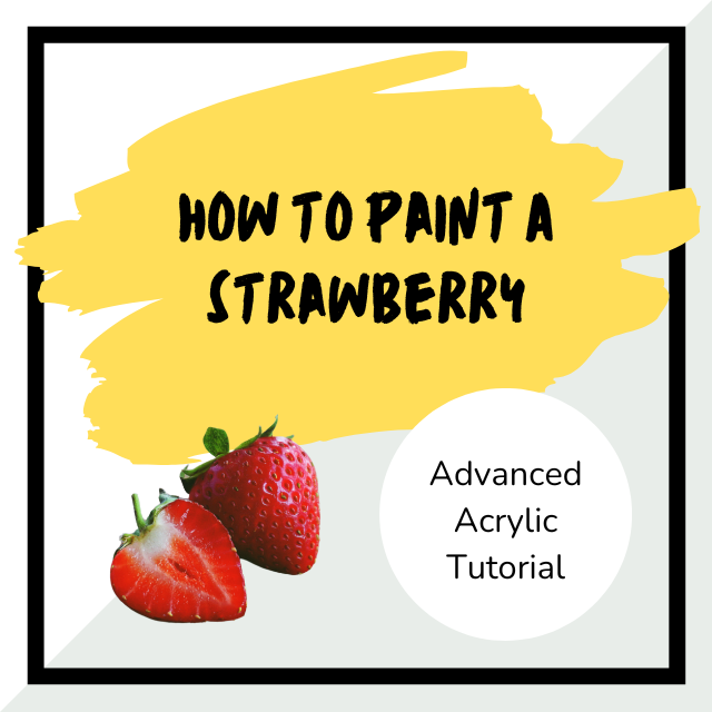 how to paint a strawberry