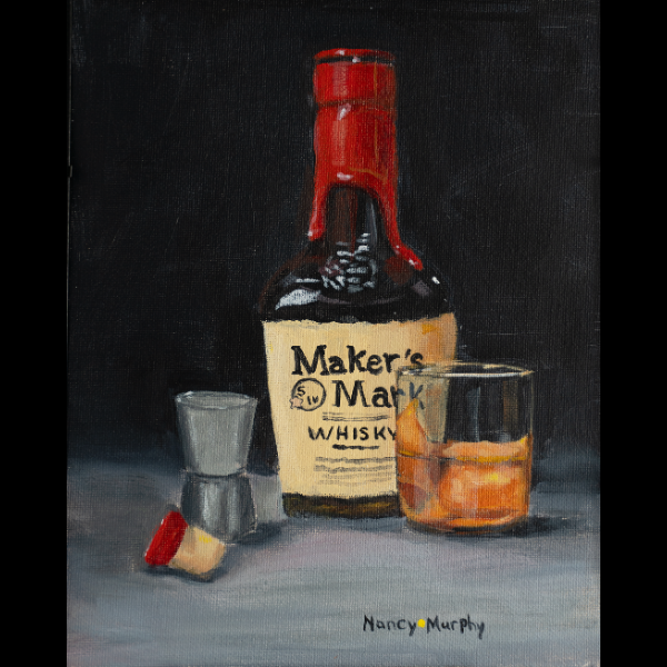 bar art, makers mark, makers mark painting,