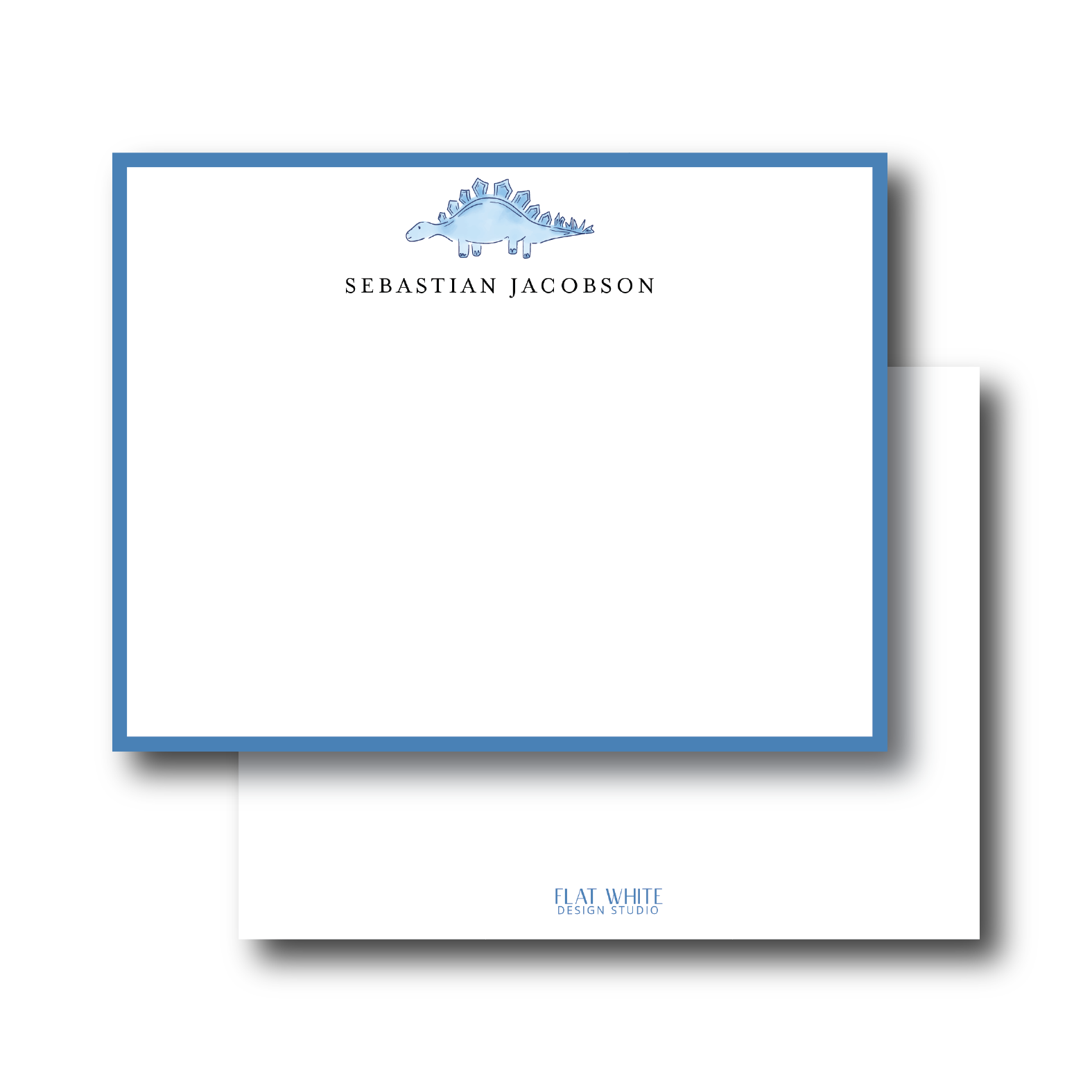 dinosaur kids stationery dinosaur top motif blue .png