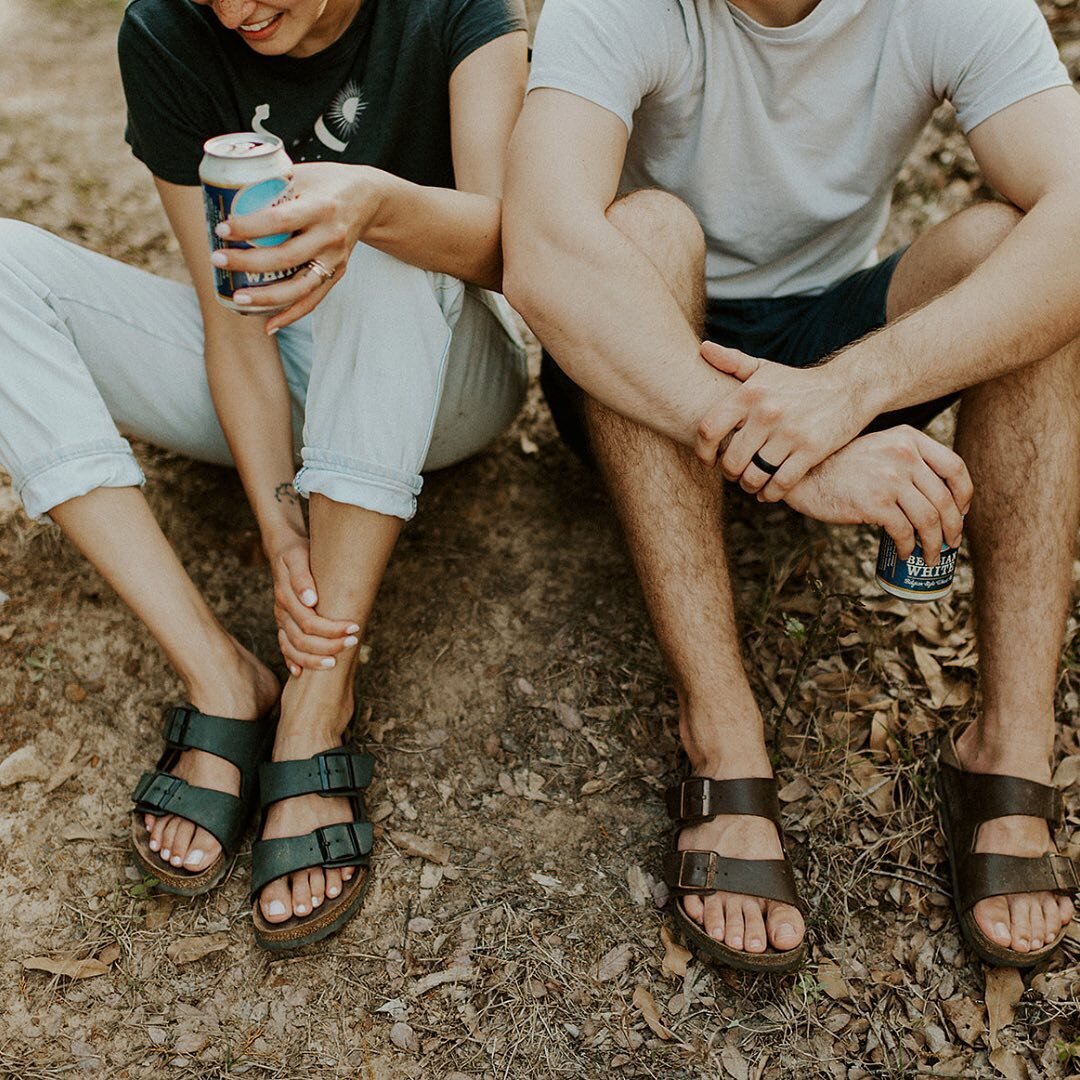 Blue moon and Birkenstocks and puppy snuggles for this Texas Hill Country lifestyle portrait session 💙 spent an evening with A &amp; C in a corner of Texas that they love dearly. We bbq-d and sat around the campfire and went on a walk with their pup