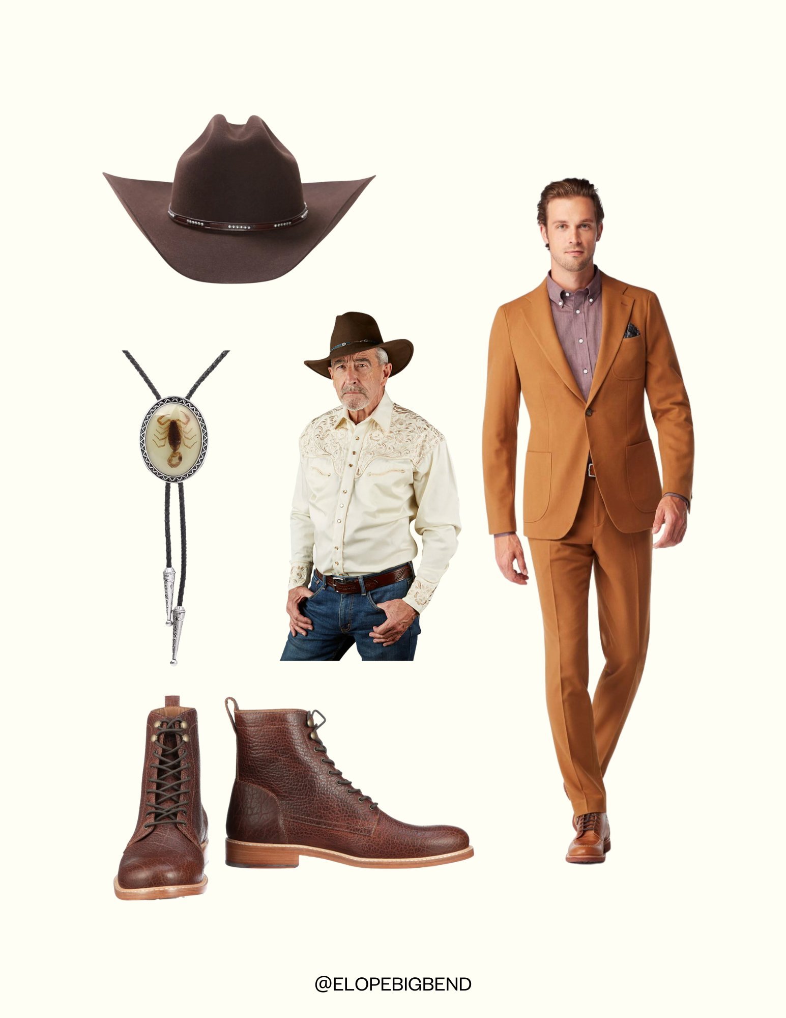 Mens western wedding attire best sale