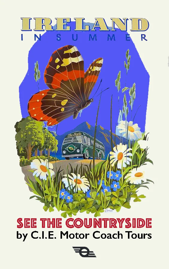 Ireland - See the Countryside A4 MOUNTED PRINT