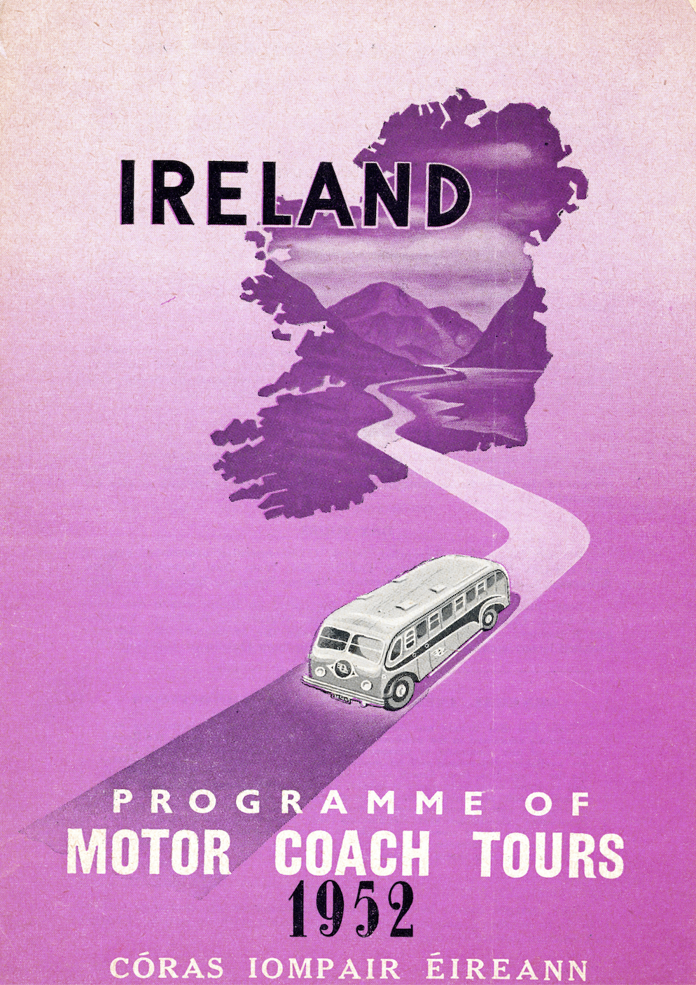 CIE TOURS 1952 fea. P class coach A4 MOUNTED PRINT