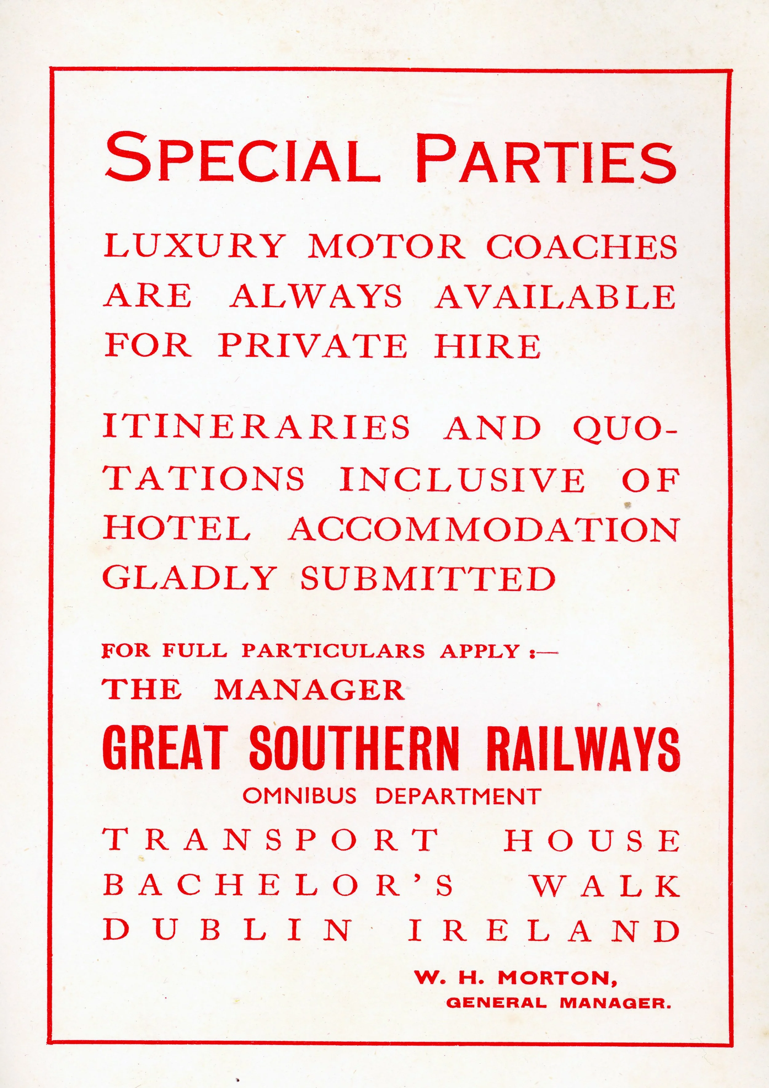 GSR BUS HIRE. A4 MOUNTED PRINT