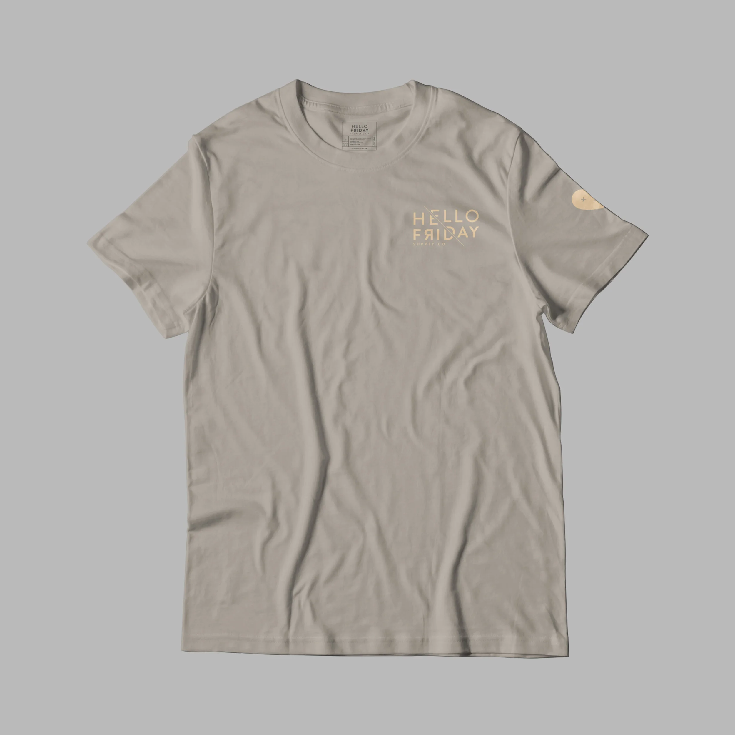 Hello Friday Monochrome T-Shirt - Slate