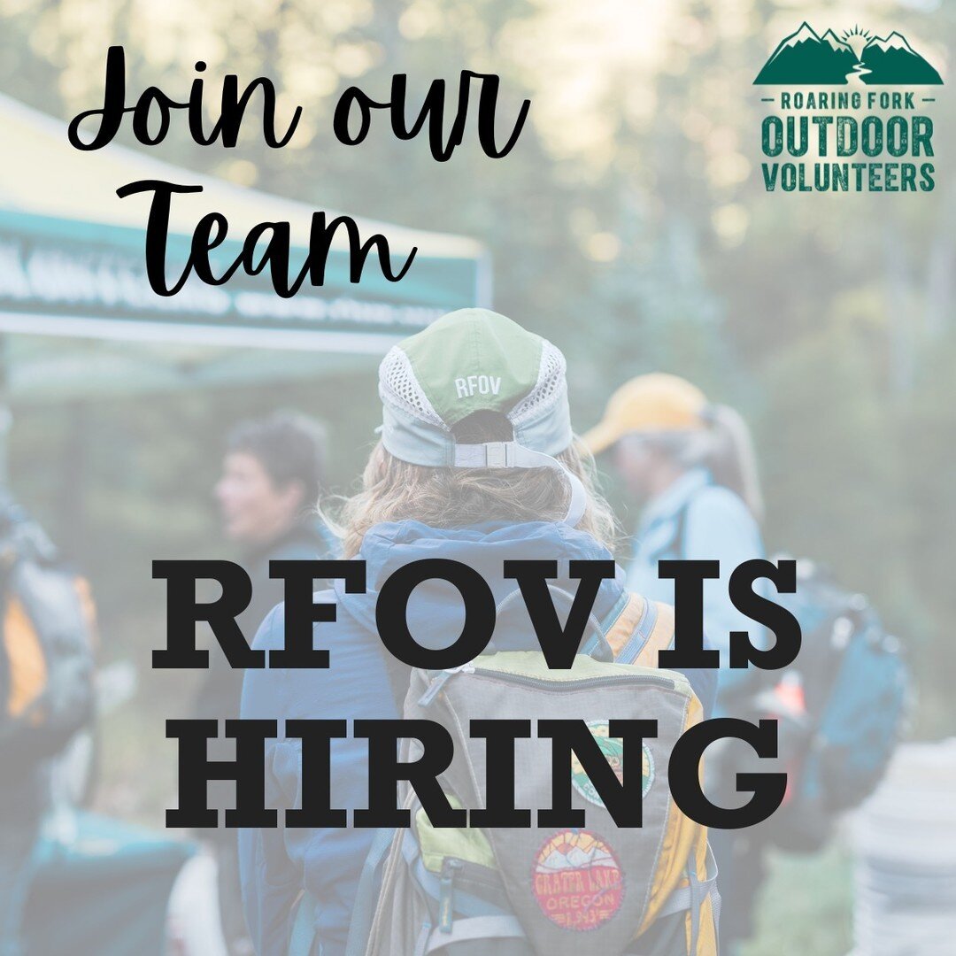 Come join our amazing team! RFOV is hiring a full-time Development Manager as well as a seasonal Field Coordinator for the 2024 project season. Please visit the link in our bio or www.rfov.org/careers for more information. 

#Hiring #Jobs #Employment