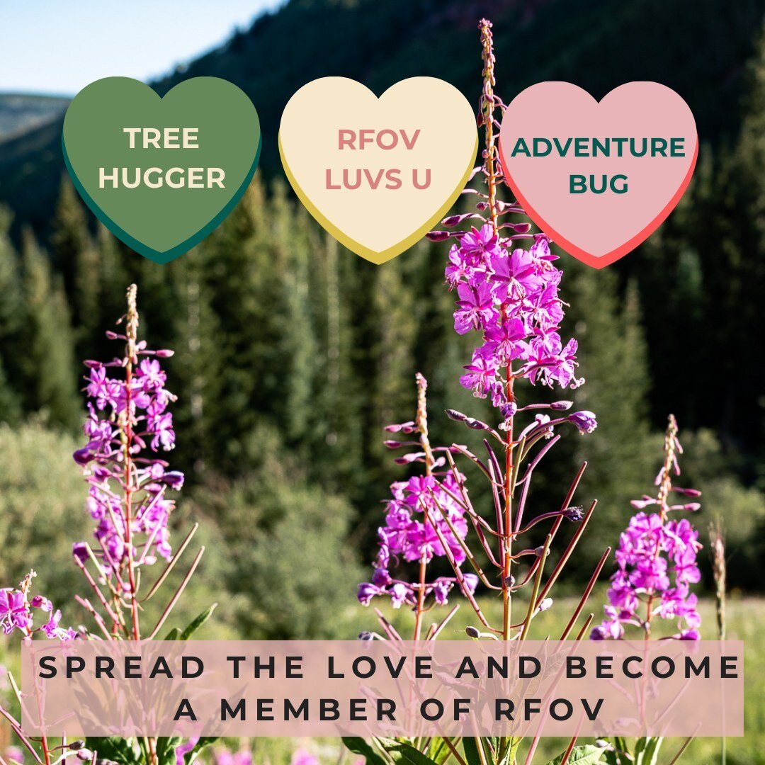 Happy Valentine's Day! Spread the love by becoming a member of RFOV. Did you know that RFOV members get to register for the 2024 season projects TWO weeks before the general public? That means that you get the first spots for some of the most popular