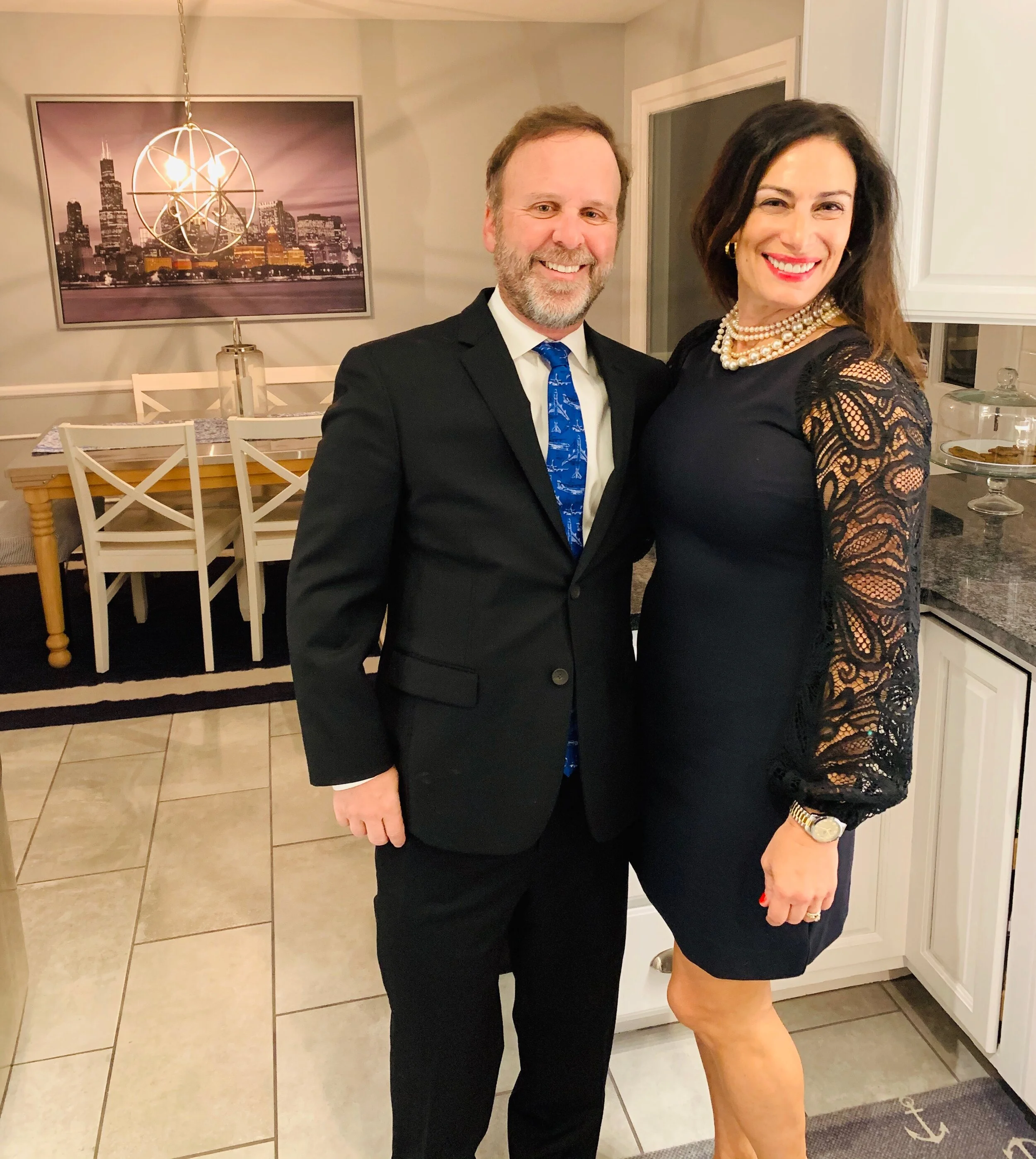 Mary & Hubby at Sasha's house