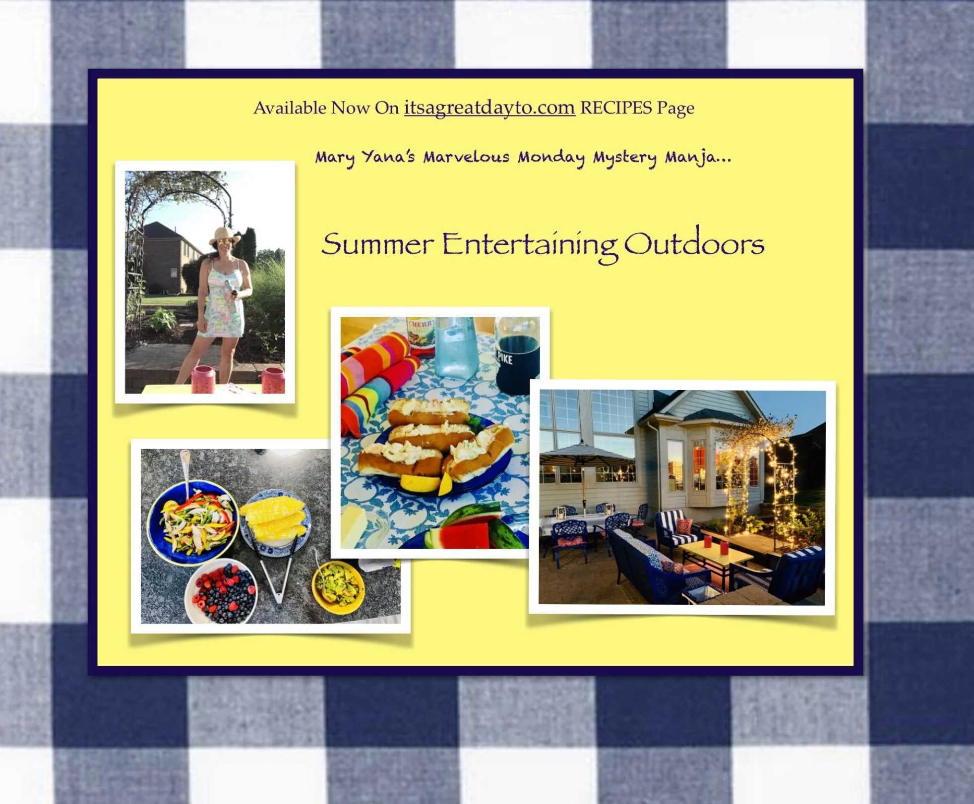☀️ Summer Entertaining Outdoors ☀️
