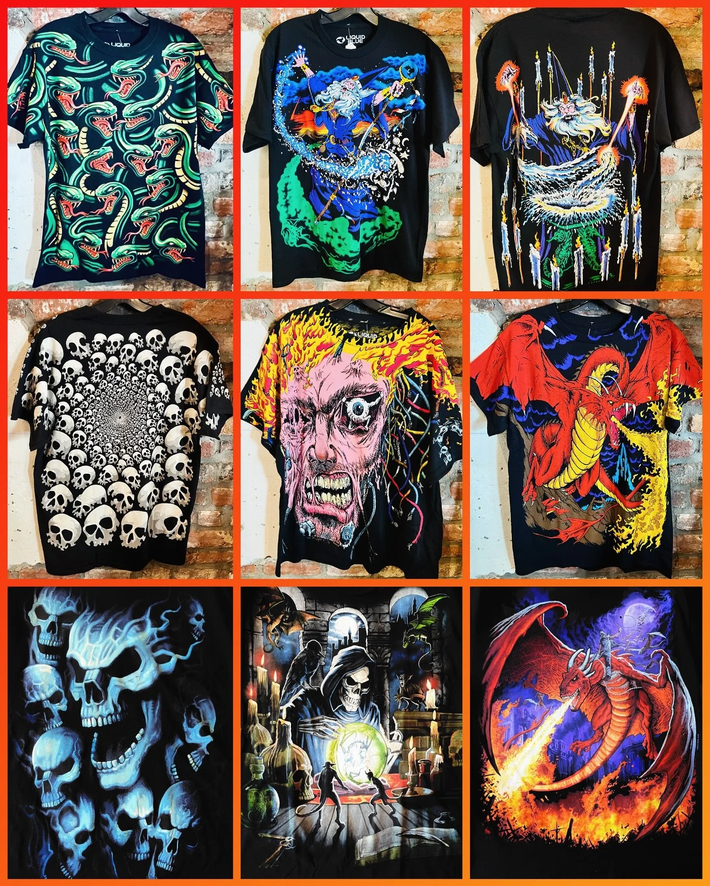 Liquid Blue fantasy/etc tee restock! WIZARDS, bruh. 
#fatrabbitky #liquidblue #fantasy #wizardtee
