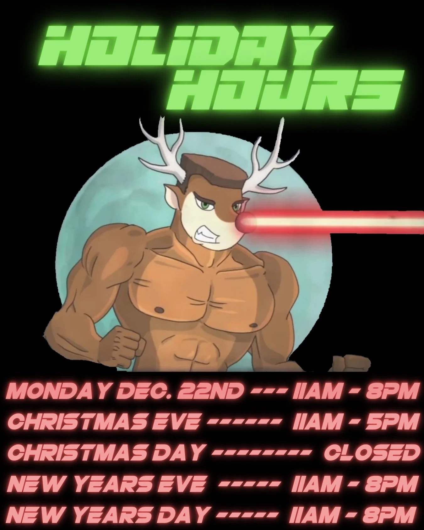 HOLIDAY HOURS PSA