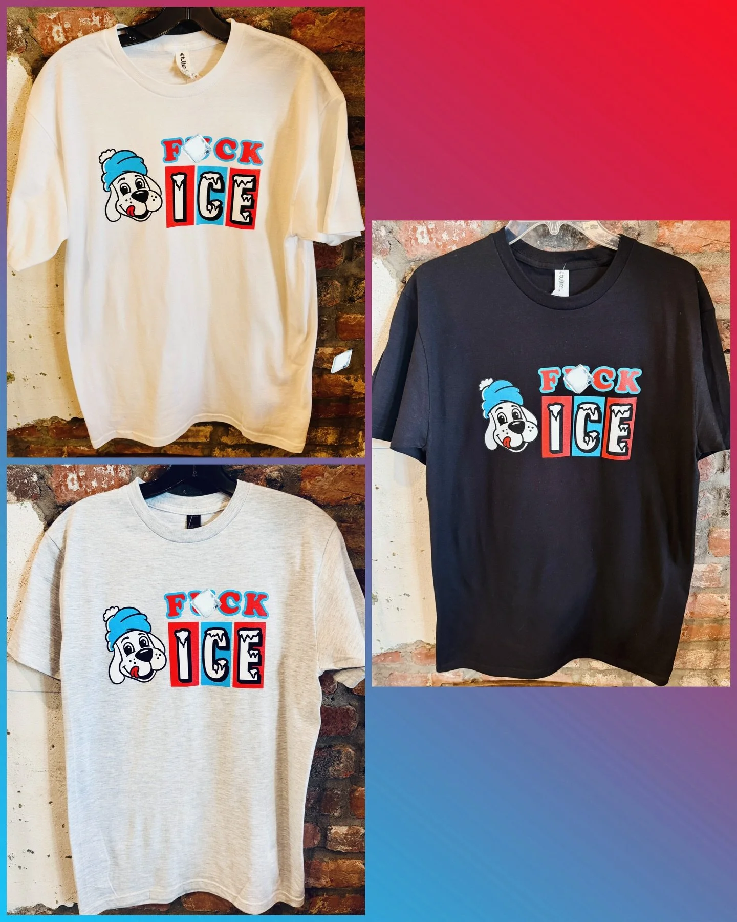 #fuckice designs now available in short form! Thanks again to @meme_tech for an excellent job. XS-2X available. $16 each (includes tax). 
#fatrabbitky