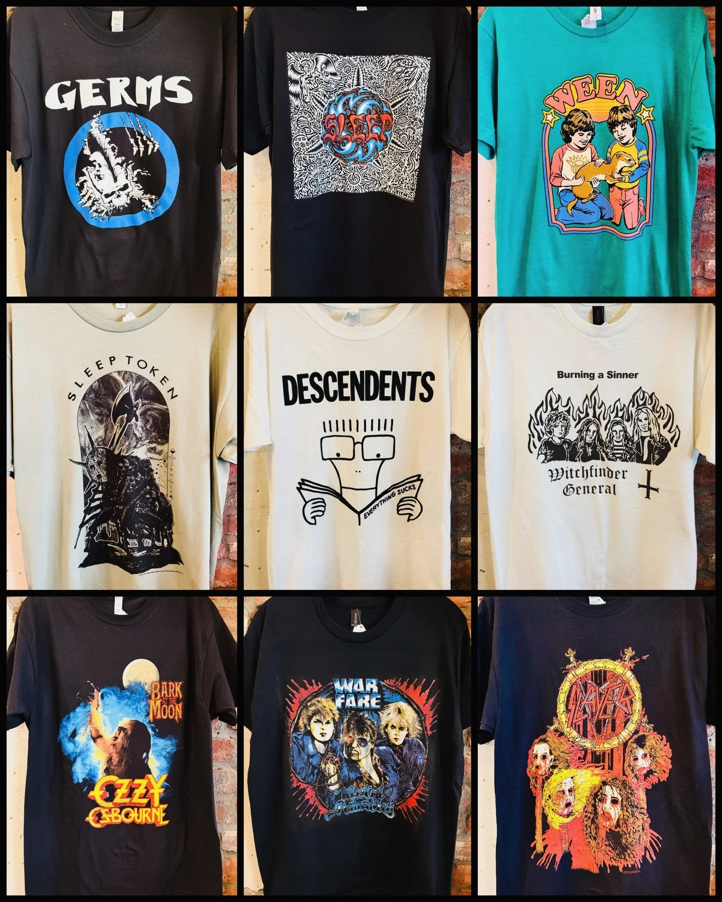 Excellent new punk, metal, and Weird Al shirts out now!
#weirdal #cannibalcorpse #fatrabbitky #bandtees #ween