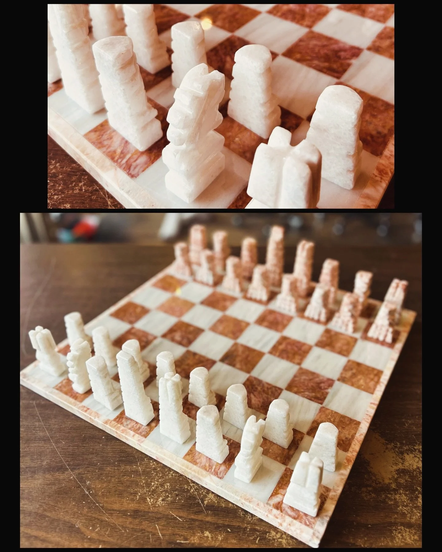 Awesome large marble chess set! New and in the original packaging. $65!
#fatrabbitky #chess #classy