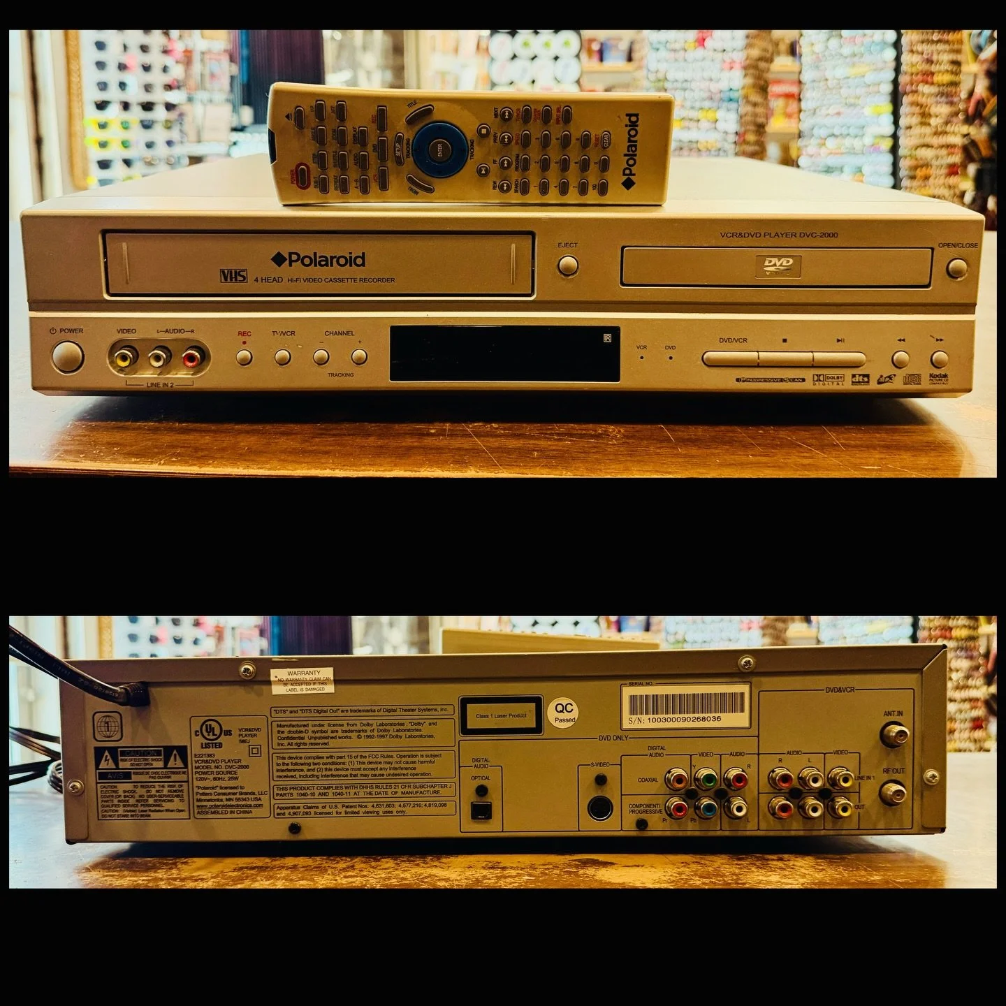 Polaroid &lsquo;DVC-2000&rsquo; VCR/DVD Combo! Works great and includes remote! $65
#fatrabbitky #vhs #dvd #polaroid