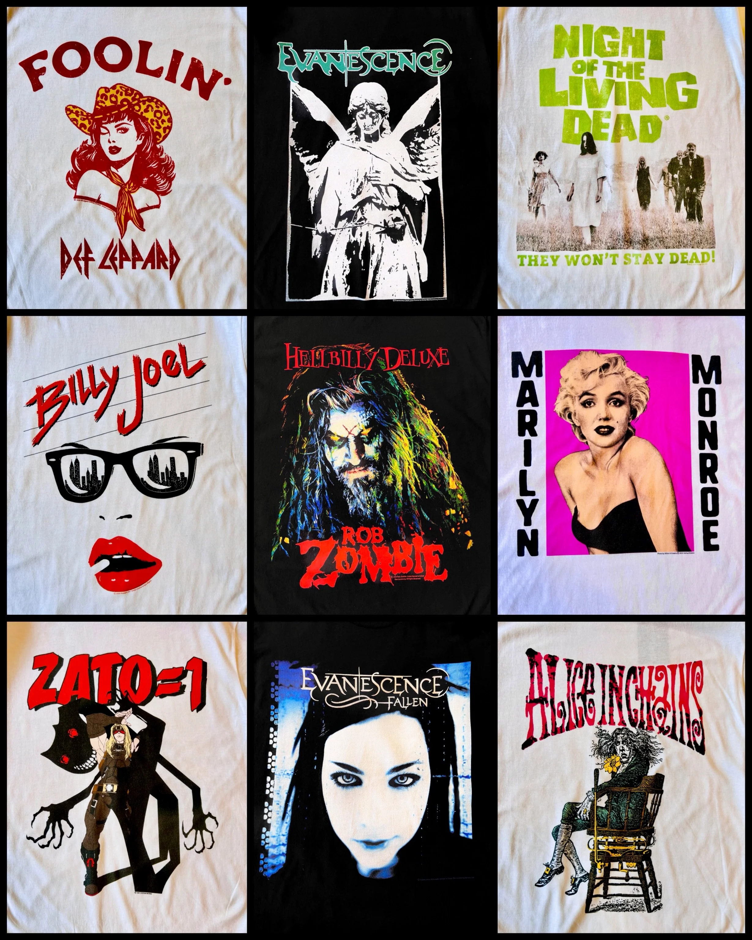 GIANT shirt order! Music! Movies! Video Games! Wrestling! Vaguely sexual candy brands! Sports! All out now. 
#fatrabbitky #graphictees