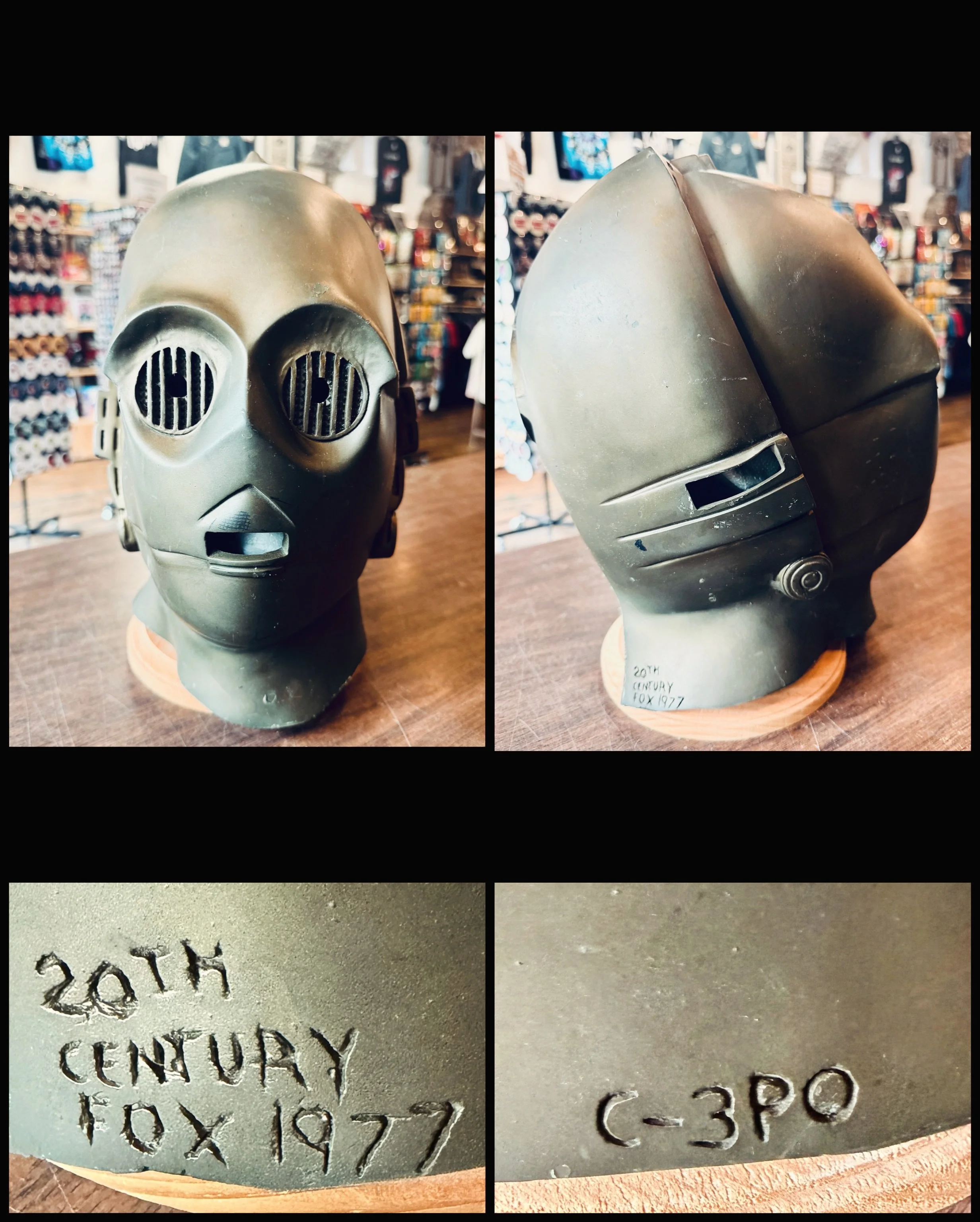 Excellent 1977 C-3PO Mask! Some wear but in good shape overall. $25!
#starwars #1977 #fatrabbitky