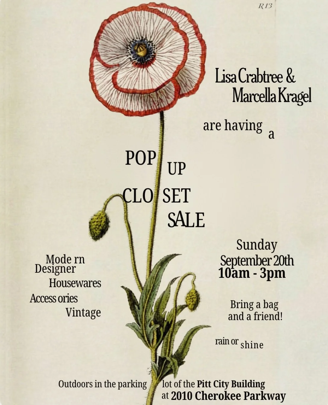 PSA: Two very close friends of mine have been working very hard to bring you a cool sale this Sunday! Go check em out at @lisaandmarciesclosetsale !